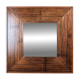Miroir ancien en bois exotique, années 1890