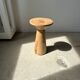 Side table, end of sofa in natural mango monoxyl conical tray H:50cm
