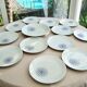 Set of 12 flat plates and 1 Bareuther dish