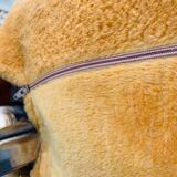 Space age mustard armchair