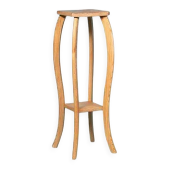 Vintage pine plant shelf, plant stand Sweden 1960