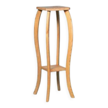 Vintage pine plant shelf, plant stand Sweden 1960