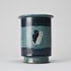 Small glazed ceramic pot by Menelika pottery, circa 1950.