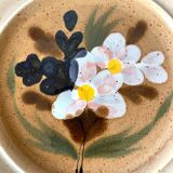 Assiettes à dessert en céramique MBFA Pornic , années 70