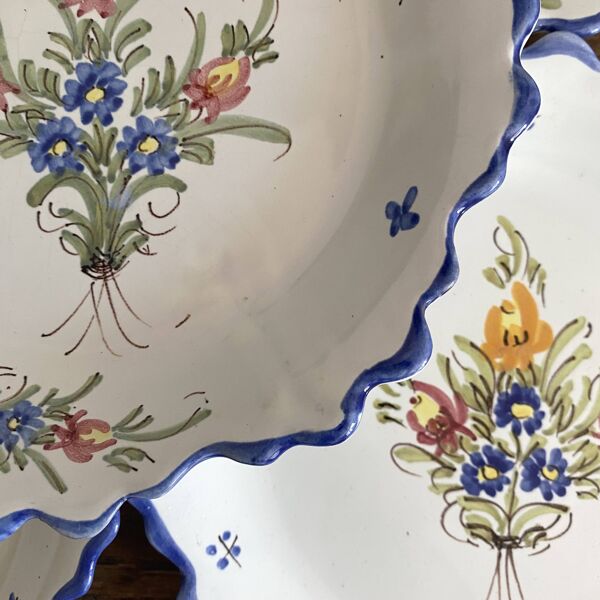 Assiettes à dessert vieux Martres Tolosane