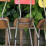 Mismatched formica chairs