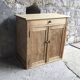 Parisian buffet in raw wood - mid-20th century