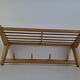 ULUV Czechoslovakian Mid-Century Wooden Wall Coat Rack, circa 1970