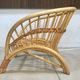 Handcrafted Bamboo lounge chair with leather lacings, Italy 1970s