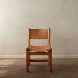 Vintage Kotka Dining Chairs Tomas Jelinek IKEA, Pine Leather 1980s Set of 6