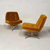 Paire de fauteuils pivotants, 1970
