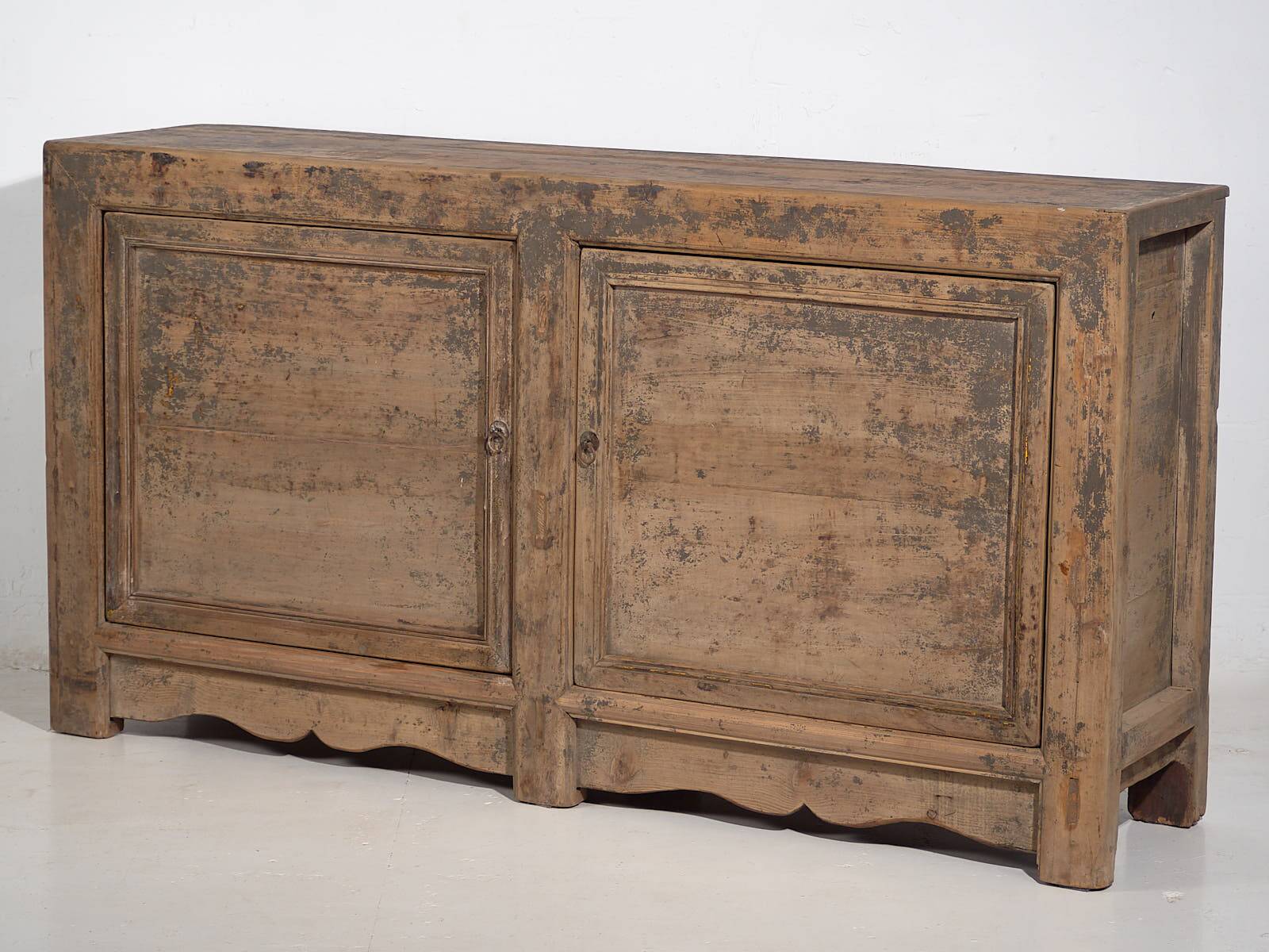 Old living room sideboard with gray patina (circa 1900) #47