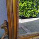 Old large Louis XV style mirror, stucco, wood, resin, beveled