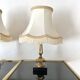 Pair of retro fringed lamps