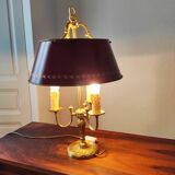 Lampe bouillotte 3 feux en bronze Maison Collange
