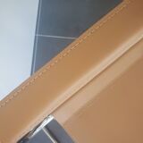 Beige leather armchair