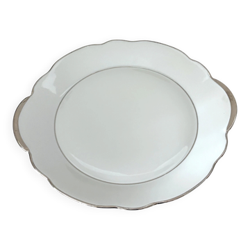 Plat à tarte en porcelaine blanche