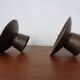 Brutalist Bronze Candleholders, 1960s, Set of 2
