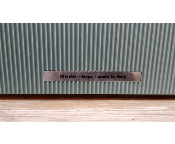 Machine à écrire Olivetti Lettera 32 bleue