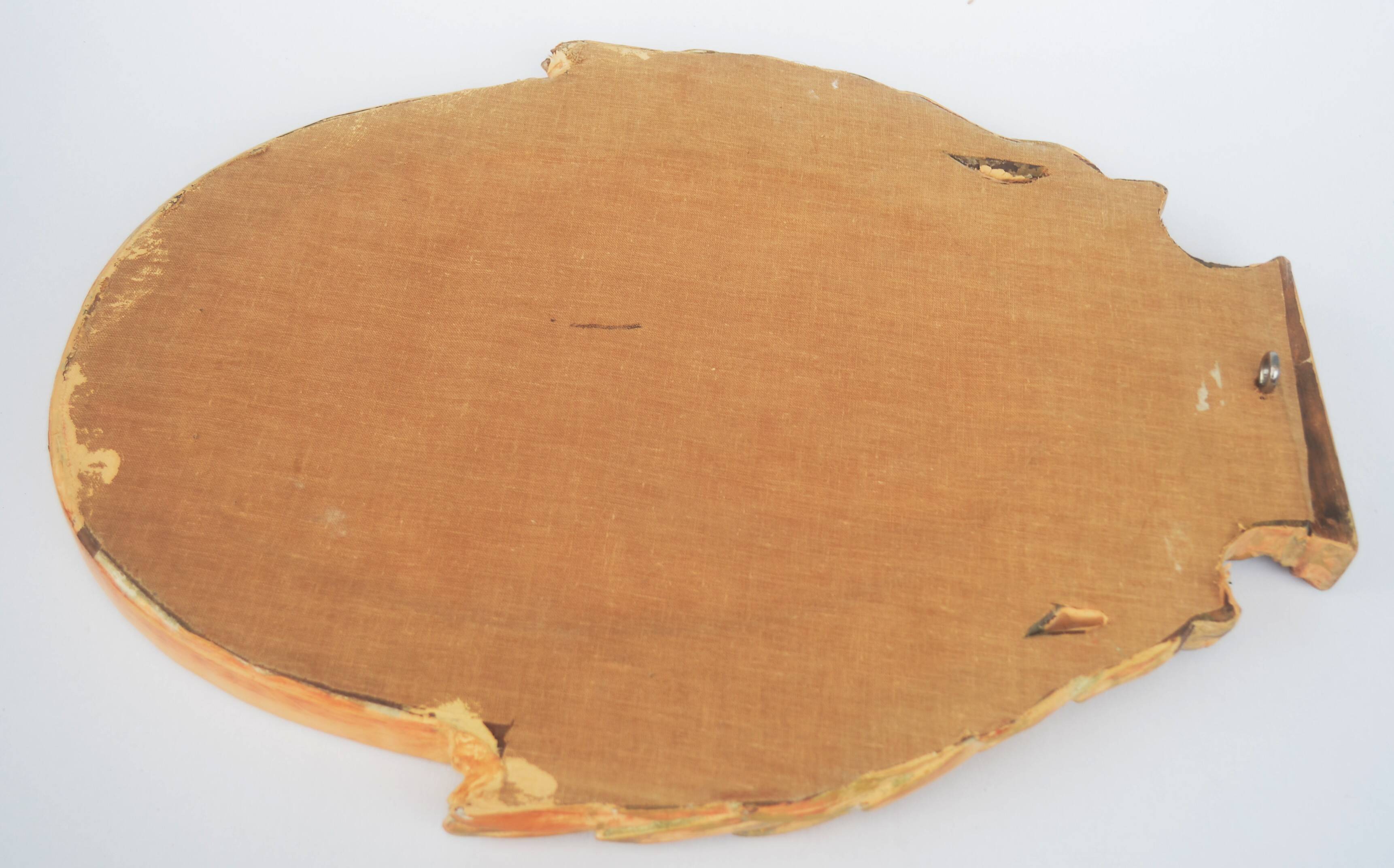 Antique Gilded Wood Mirror a Fronton Louis XVI Style