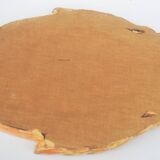 Miroir ancien à fronton en bois doré de style Louis XVI