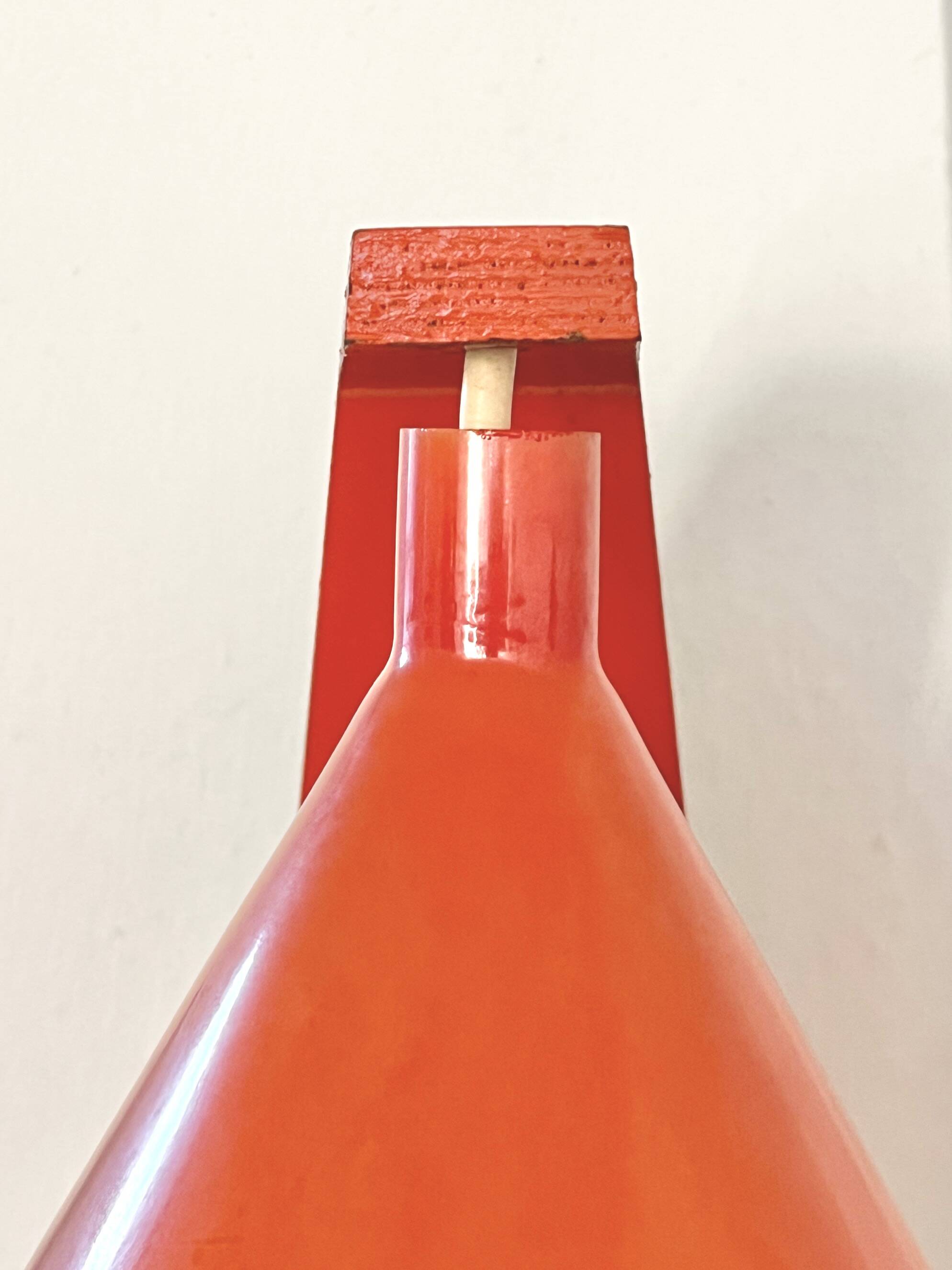 Philips Louis Kalff wall lamp opaline orange