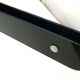 Large format solid glass vintage door handle
