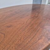 Baumann oval coffee table in teak 1950s vintage