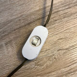 Lampe à poser, pied en céramique peint à la main