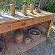 Exceptional antique counter 220 cm