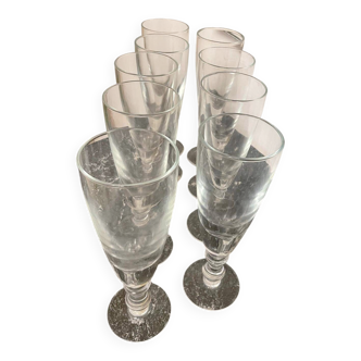 Large Antique Glasses, Set of 9