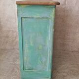 Buffet parisien patiné bleu vert