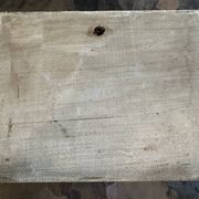 Tableau alpin vintage en bois sculpté et peint