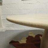 Travertine design round table Peter Dreanert 1970