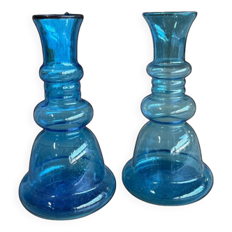 Bubble glass candle holders