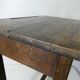 Old children's desk + vintage porcelain inkwell