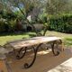 Table set, stools and benches