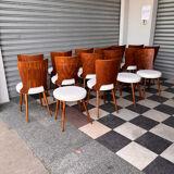 Set of 14 Baumann bistro chairs