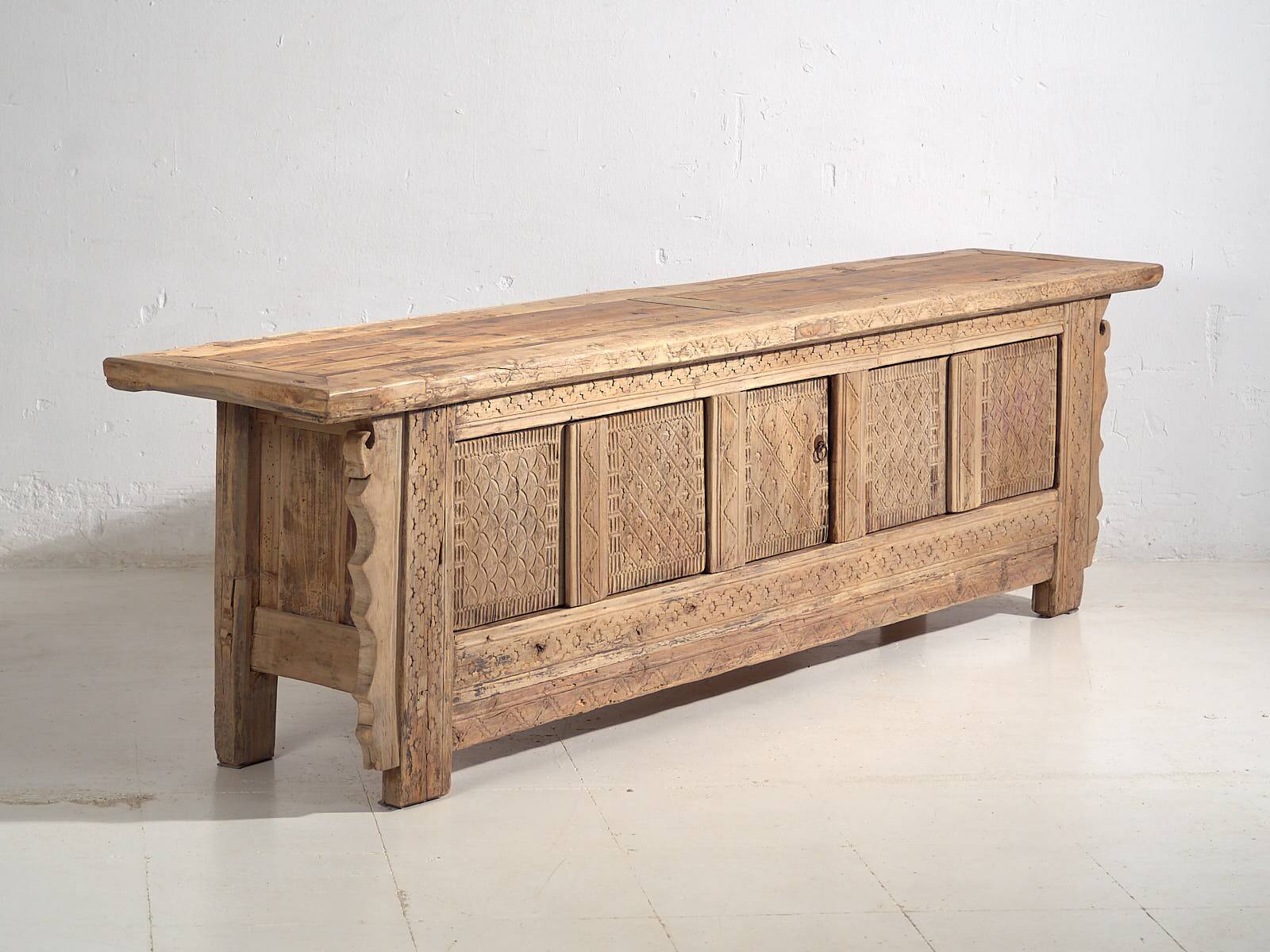 Antique carved TV cabinet (c.1850) #60