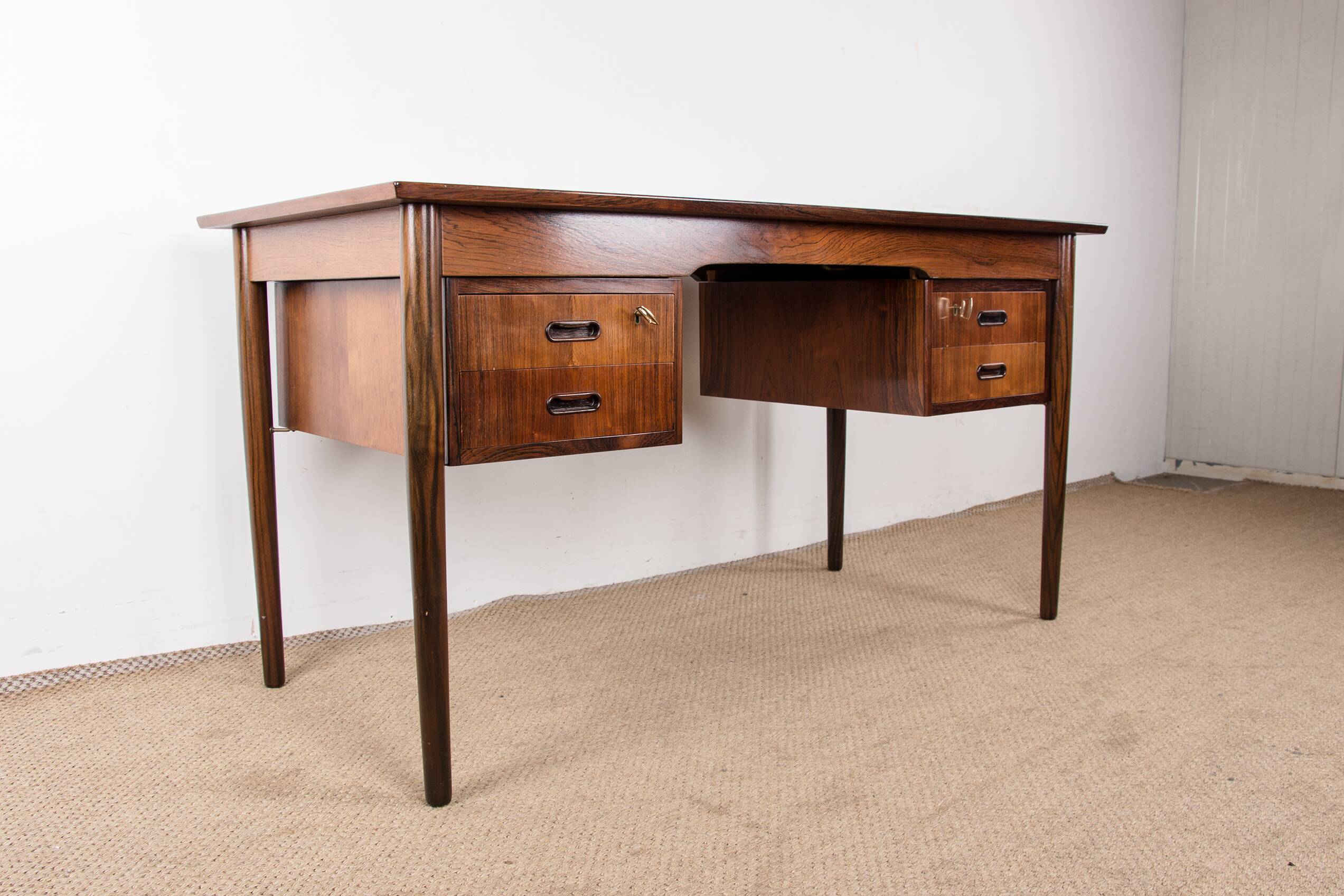 Danish Rosewood Desk by Arne Vodder 1960.