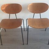 2 Scandinavian 50s Kurt Nordström chairs. Model 145