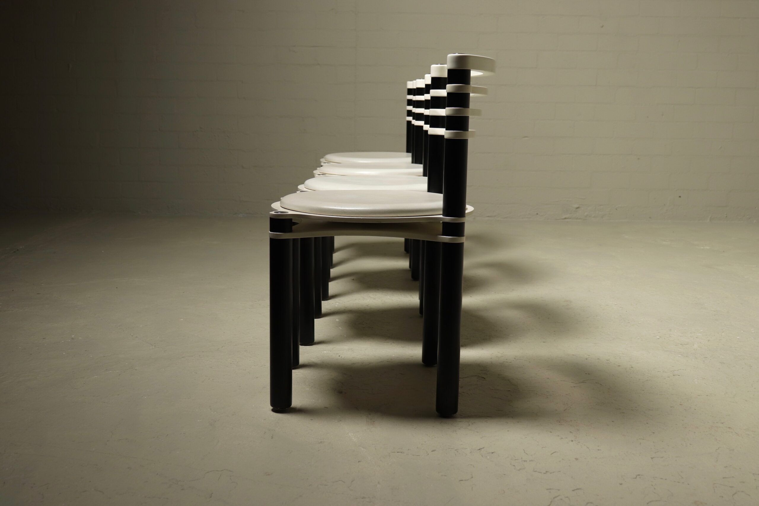 Set of 4 dining chairs model 6800 by Kurt Thut for Dietiker, 1980s