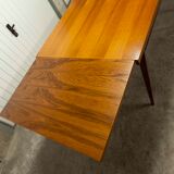 60's rectangular Scandinavian table with extension cords