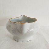 Limoges porcelain saucière decorated with flowers