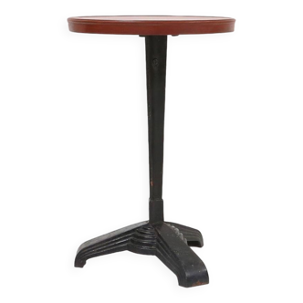 Rare Louis Vuitton cast iron bistro table with bakelite top, France ca. 1930