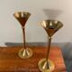 Pair of gold candlesticks