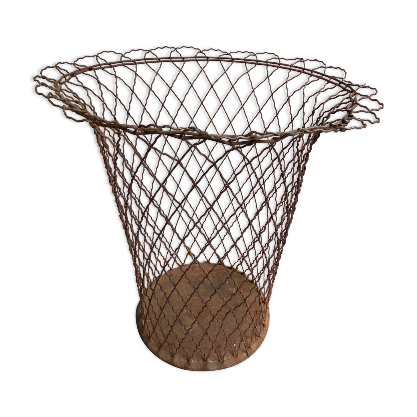 Metal wire wastepaper basket