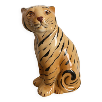 Tigre en céramique vintage