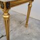 Table basse style Louis XVI en marbre et bois doré