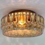 Plafonnier ou applique murale en verre, style Midcentury, Allemagne, années 1970